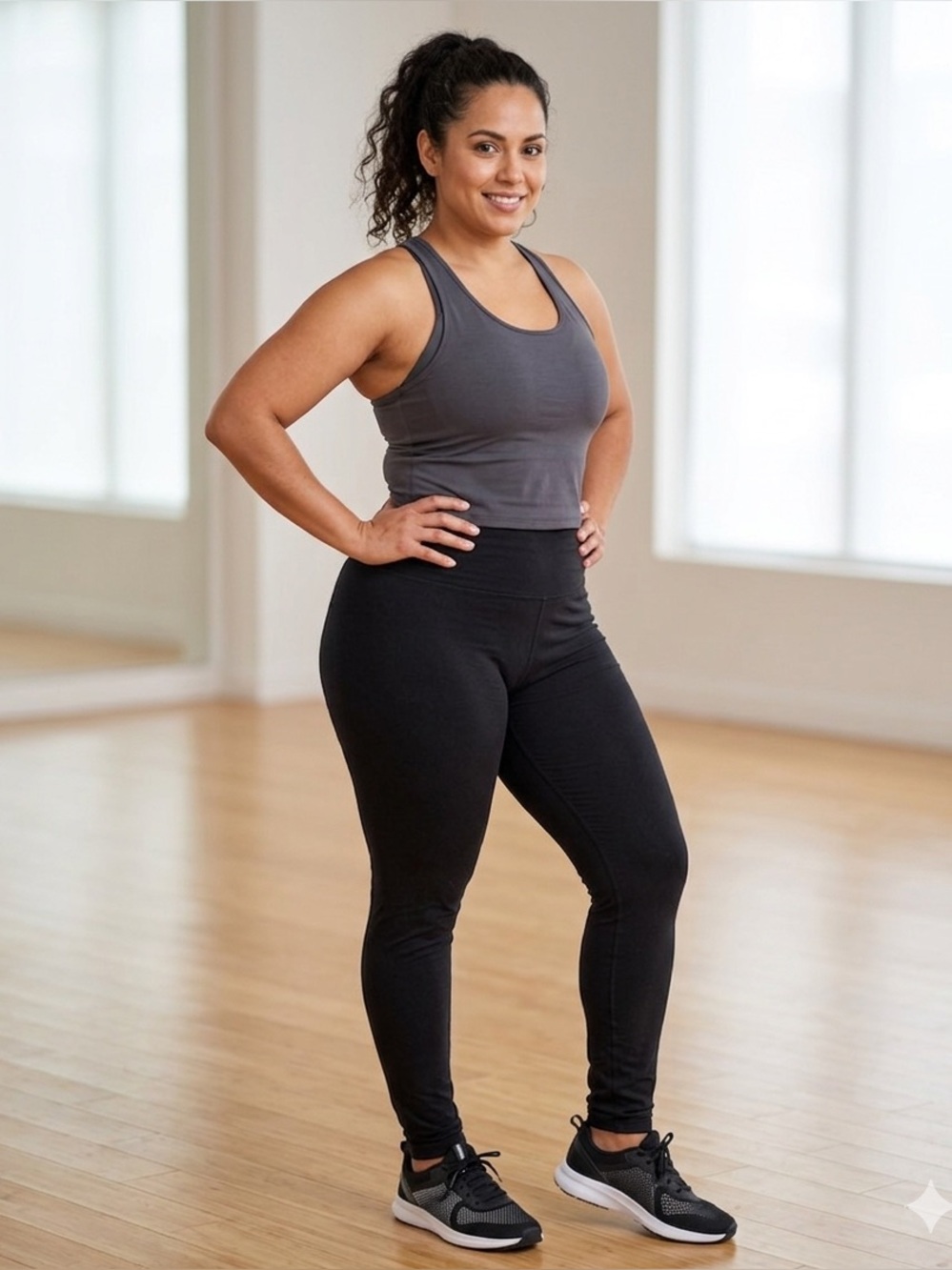 Yogi Butter Soft Black Leggings Lady Woman Female Large